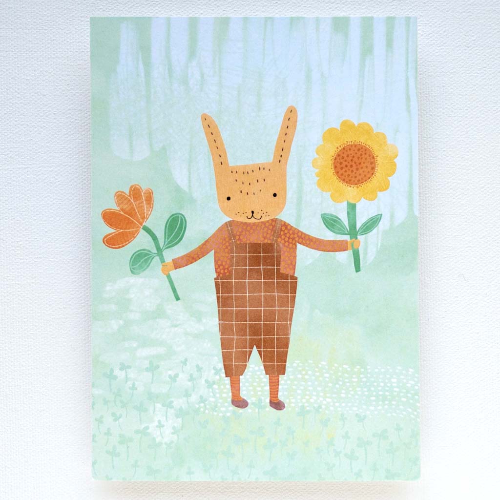 Pupu kukkineen | Postikortti